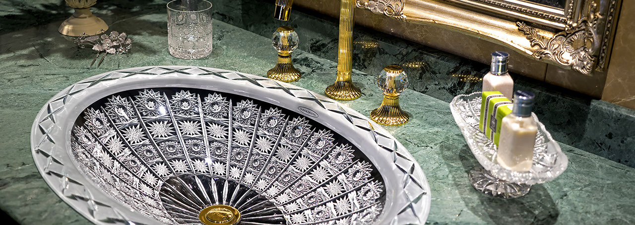 Majestic Elizabeth Crystal Sink, Washbasin, Bathroom Sink,