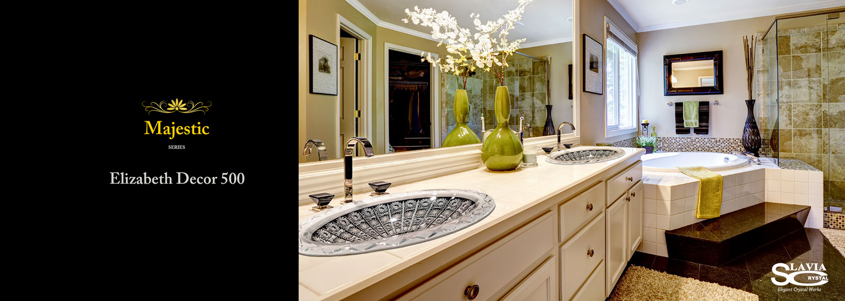 Mjestic Elizabeth Crystal Sink, Washbasin, Wash bowl, 