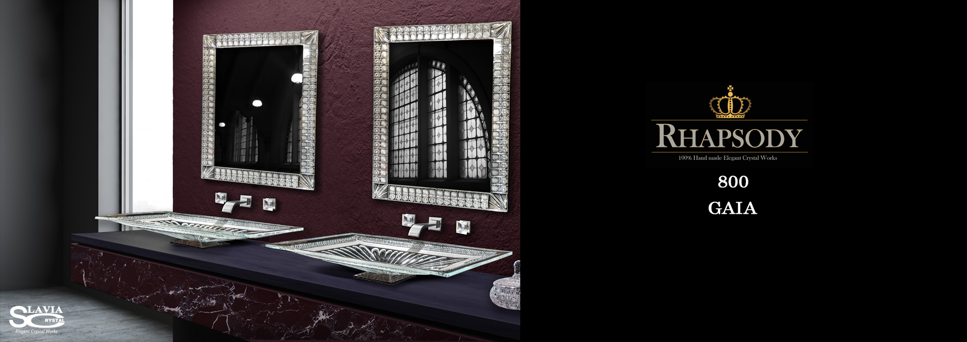 Rhapsody 800,Crystal Sinks,Washbasins,