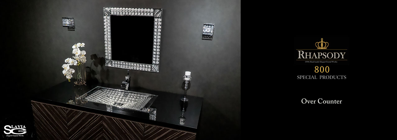 Rhapsody 800 Elizabeth,Crystal Washbasins,Crystal Sink,