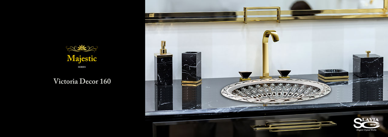 Majestic Victoria Crystal Bathroom Sink, Washbasin, Wash bowl,