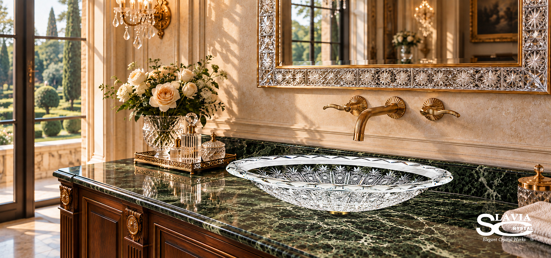Mjestic Victoria Crystal Sink, Bathroom Sink, Washbasin, Wash bowl,