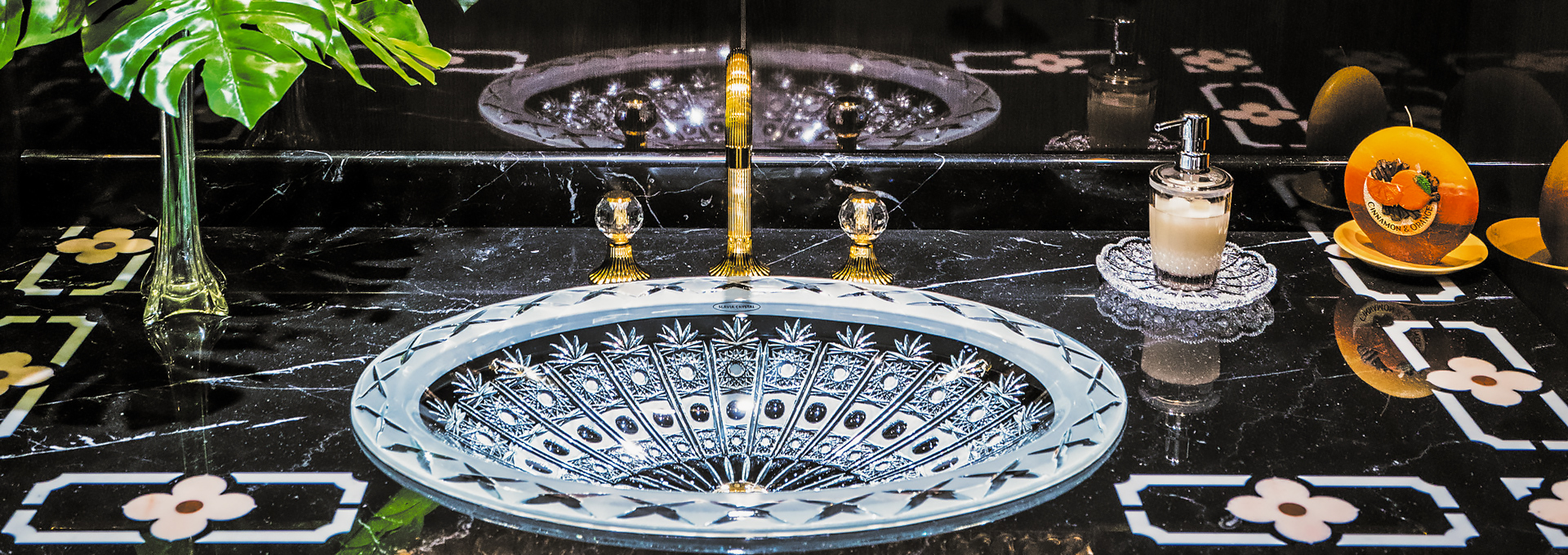 Mjestic Victoria Crystal Sink, Bathroom Sink, Washbasin, Wash bowl,