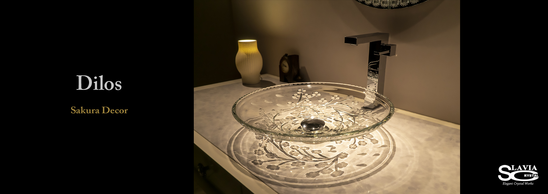 SLAVIA CRYSTAL Dilos SAKURA SLAVIA CRYSTAL Dilos SAKURA(スラヴィアクリスタル)ディロス サクラ洗面ボウル |洗面器|手洗器|手洗いボウル|おしゃれ|豪華|美しい|ガラス|ボウル|最高級|クリスタル|