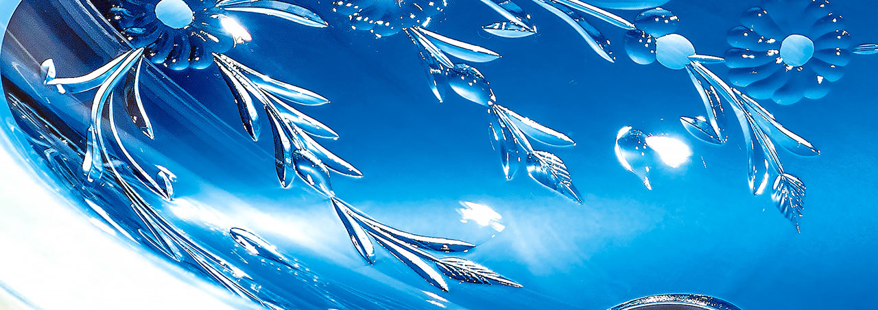 スラヴィアクリスタル：ドラ洗面ボウル：洗面器：手洗い器：手洗いボウル：最高級：美しい：おしゃれ：豪華：