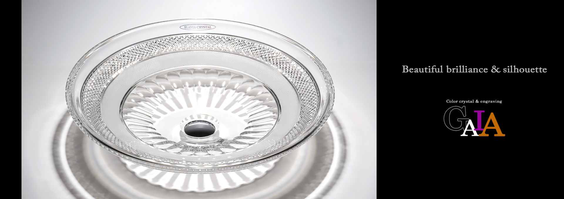 SLAVIA CRYSTAL　Dilos　GAIA  CLEAR（スラヴィアクリスタル）ディロス　ガイア　クリアーカラー洗面ボウル　｜洗面器｜手洗器｜手洗いボウル｜おしゃれ｜豪華｜美しい｜ガラス｜ボウル｜最高級｜クリスタル｜