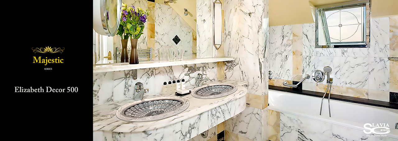 マジェスチィックシリーズ　エリザベス洗面ボウル：洗面器：手洗い器：大型：おしゃれ：豪華：クリスタル：置き型：埋め込み：輸入：海外：デザイン：美しい：