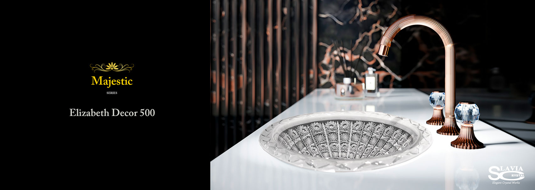 マジェスチィックシリーズ　エリザベス洗面ボウル：洗面器：手洗い器：大型：おしゃれ：豪華：クリスタル：置き型：埋め込み：輸入：海外：デザイン：美しい：