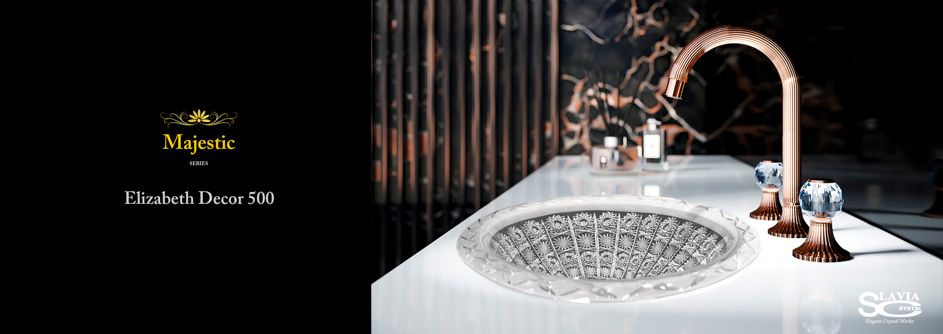 マジェスチィックシリーズ　エリザベス洗面ボウル：洗面器：手洗い器：大型：おしゃれ：豪華：クリスタル：置き型：埋め込み：輸入：海外：デザイン：美しい：