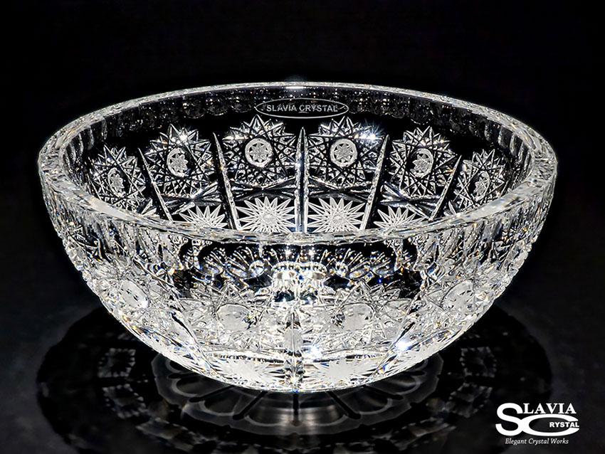 スラヴィアクリスタル　ミミ　クラッシック　エリザベス 210洗面ボウル　｜クリスタル｜ガラス｜手洗器｜手洗いボウル｜洗面器｜小型｜コンパクト｜トイレ｜玄関｜スペース｜デザイン｜おしゃれ｜豪華｜美しい｜スラビアクリスタル｜小さめ：｜