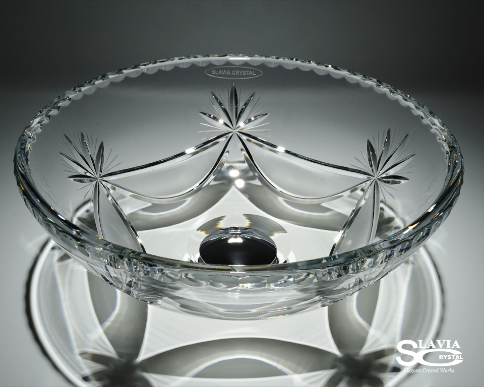 スラヴィアクリスタル　ミミ　クラッシック　ディロス洗面ボウル　｜クリスタル｜ガラス｜手洗器｜手洗いボウル｜洗面器｜小型｜コンパクト｜トイレ｜玄関｜スペース｜デザイン｜おしゃれ｜豪華｜美しい｜スラビアクリスタル｜小型｜