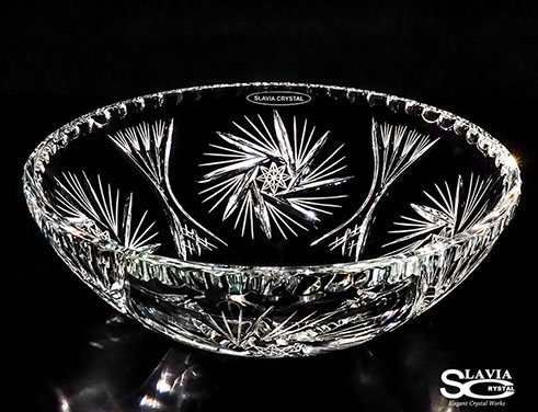 スラヴィアクリスタル　ミミ　クラッシック　ヴィエラ洗面ボウル　｜クリスタル｜ガラス｜手洗器｜手洗いボウル｜洗面器｜小型｜コンパクト｜トイレ｜玄関｜スペース｜デザイン｜おしゃれ｜豪華｜美しい｜スラビアクリスタル｜小さめ：｜