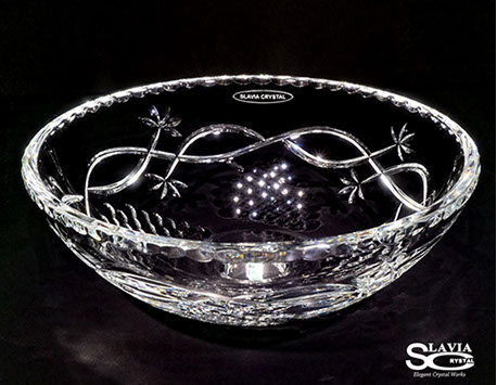 スラヴィアクリスタル　ミミ　クラッシック　ヴィネア洗面ボウル　｜クリスタル｜ガラス｜手洗器｜手洗いボウル｜洗面器｜小型｜コンパクト｜トイレ｜玄関｜スペース｜デザイン｜おしゃれ｜豪華｜美しい｜スラビアクリスタル｜小さめ：｜