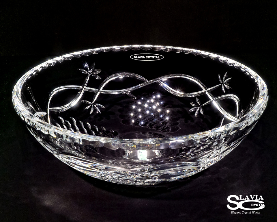 スラヴィアクリスタル　ミミ　クラッシック　ヴィネア洗面ボウル　｜クリスタル｜ガラス｜手洗器｜手洗いボウル｜洗面器｜小型｜コンパクト｜トイレ｜玄関｜スペース｜デザイン｜おしゃれ｜豪華｜美しい｜スラビアクリスタル｜小さめ：｜