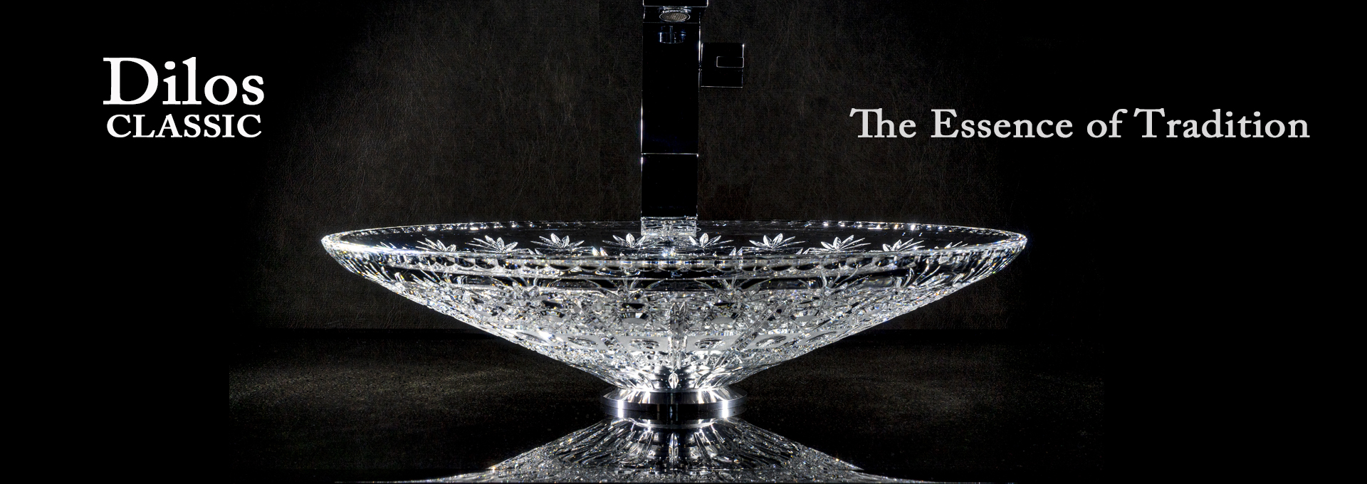 スラヴィアクリスタル：ディロス：高級洗面ボウル：高級洗面器：手洗い器：おしゃれ：美しい：クラッシック：豪華：ゴージャス：