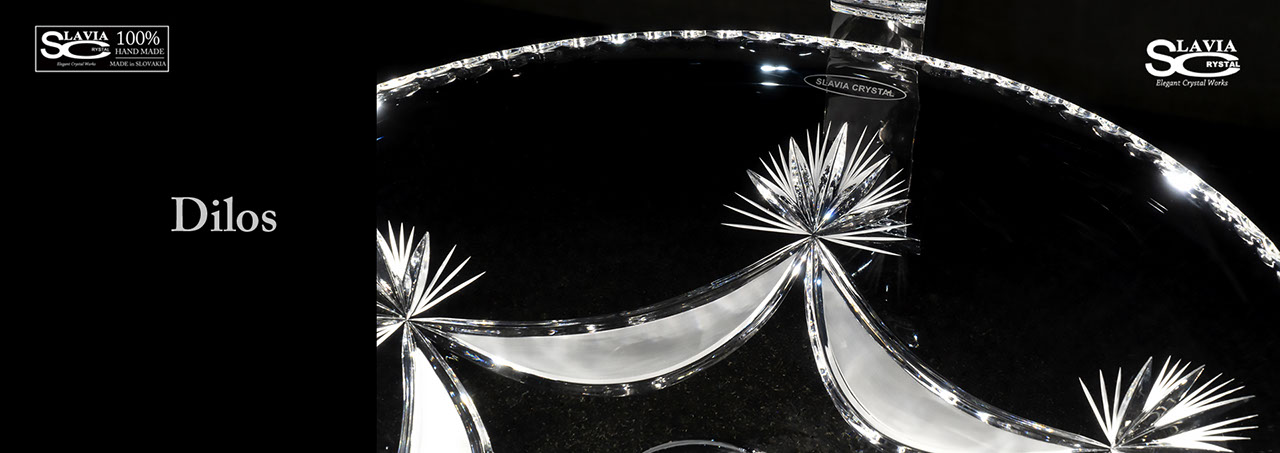 スラヴィアクリスタル：ディロス：高級洗面ボウル：高級洗面器：手洗い器：おしゃれ：美しい：クラッシック：豪華：ゴージャス：